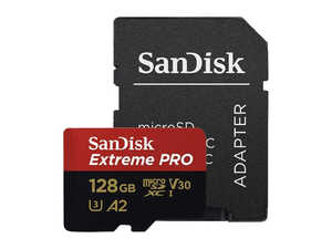 کارت حافظه سن دیسک مدل SanDisk EXTREME PRO microSDXC UHS-I Card 128GB 200MB/s با آداپتور